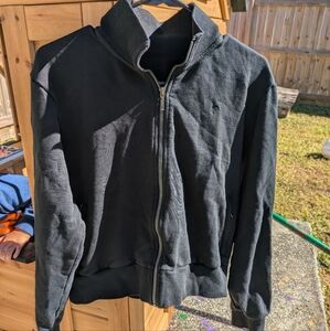 Zyia French Terry Zip Up Jacket Black